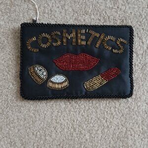 Beaded Cosmetic Bag